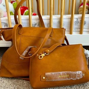 Bella Tunno Boss Bag 5-in-1 Diaper Bag in Cognac